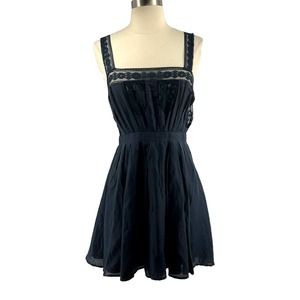 Anthropologie Neuw Neuywlands Traat  Navy Blue Lace Dress Size Small EUC